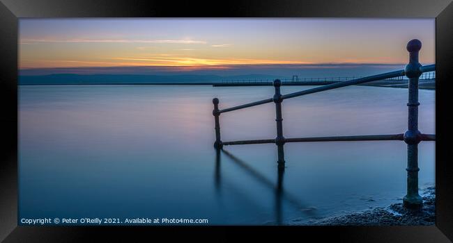 Marine Lake Sunset, West Kirby Framed Print by Peter O'Reilly