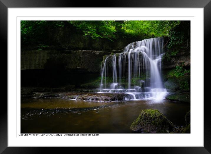 Summer dusk  at Cauldron force 295 Framed Mounted Print by PHILIP CHALK