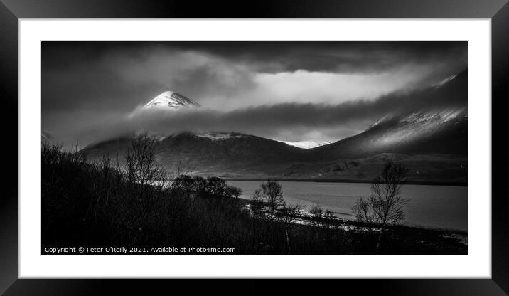 Loch Slapin and Beinn na Cro, Isle of Skye Framed Mounted Print by Peter O'Reilly
