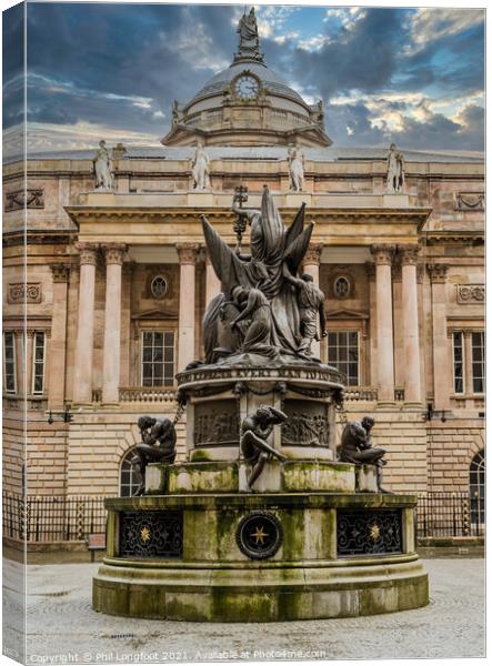 Nelson Memorial and Town Hall Liverpool  Canvas Print by Phil Longfoot