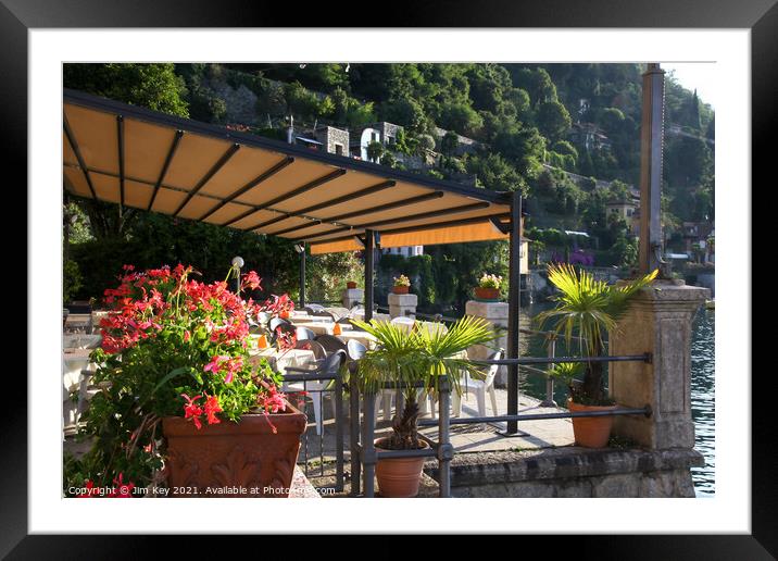 Cannero Riviera Lake Maggiore Italy Framed Mounted Print by Jim Key