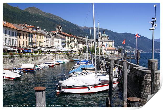 Ascona Lake Maggiore Italy Print by Jim Key