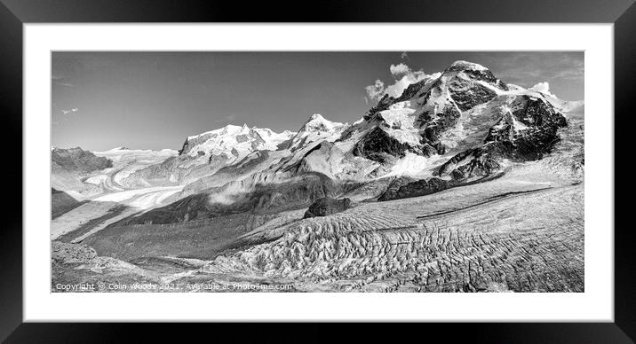The Breithorn Massif Framed Mounted Print by Colin Woods