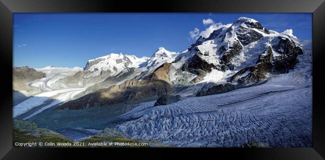 The Breithorn Massif in the Swiss Alps Framed Print by Colin Woods