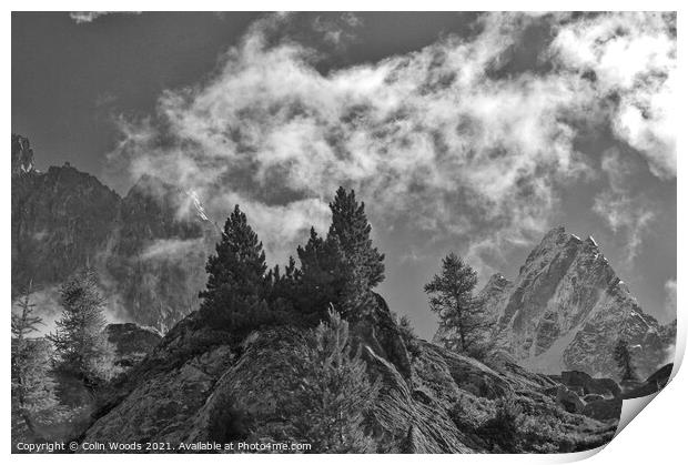 The Aiguille de Blaitière Print by Colin Woods