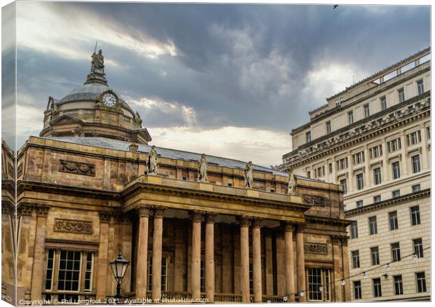 Town Hall and Martins Buildings Liverpool  Canvas Print by Phil Longfoot