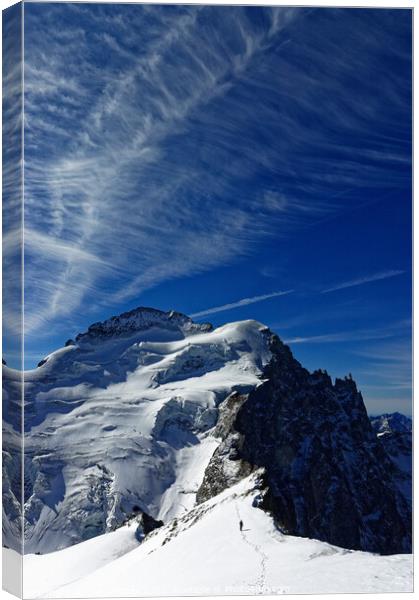The Barre des Ecrins in the French Alps Canvas Print by Colin Woods