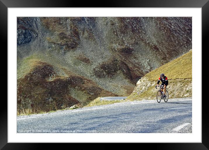 On the Col du Galibier Framed Mounted Print by Colin Woods