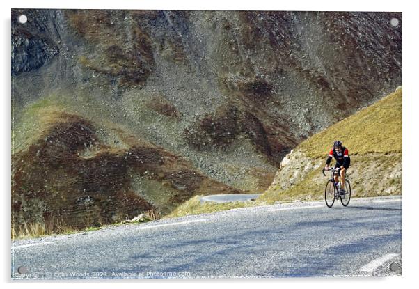 On the Col du Galibier Acrylic by Colin Woods