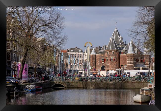 Custom House, Red Light District Amsterdam Framed Print by Adrian Beese