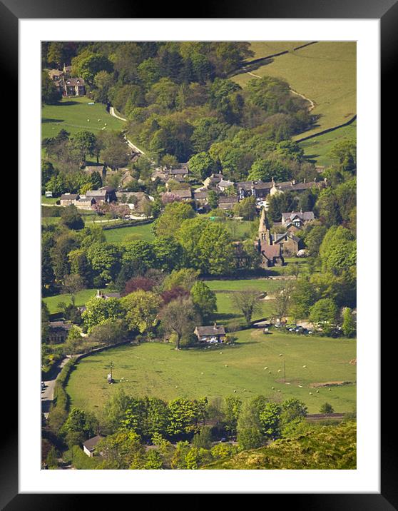 Edale, Derbyshire Framed Mounted Print by Darren Burroughs