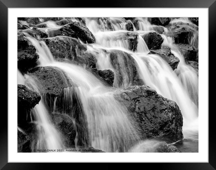 waterfall art 304  Framed Mounted Print by PHILIP CHALK
