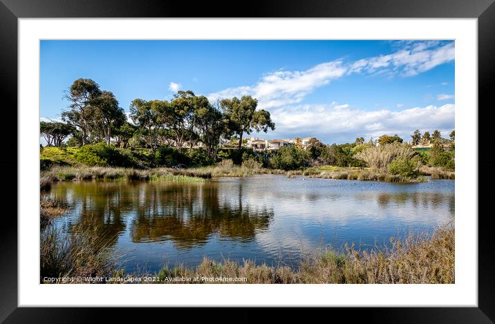 Quinta do Lago The Lakes Framed Mounted Print by Wight Landscapes