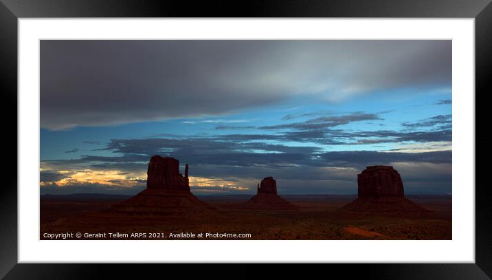 Monument Valley, Arizona, USA Framed Mounted Print by Geraint Tellem ARPS