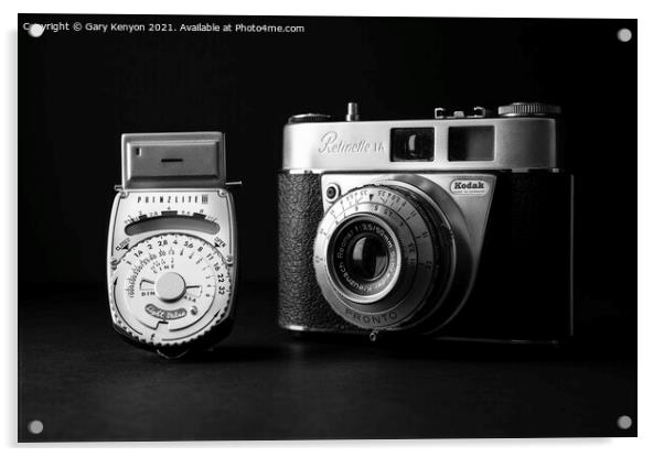 Kodak Camera and Light Meter Acrylic by Gary A Kenyon