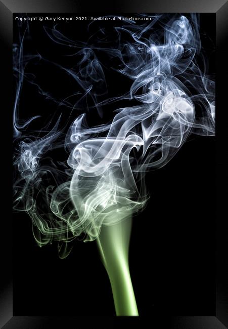 Smoke Photography  Framed Print by Gary A Kenyon