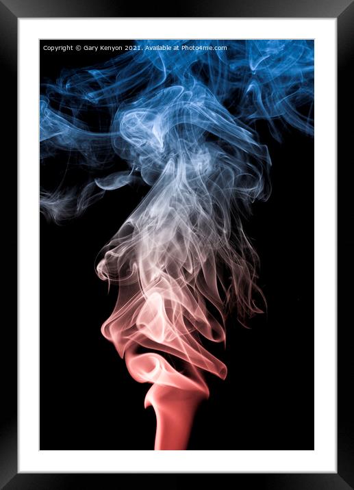 Smoke Photography  Framed Mounted Print by Gary A Kenyon