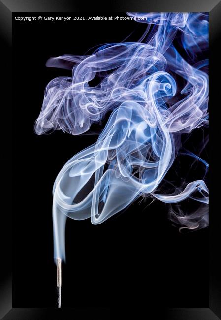 Smoke Photography  Framed Print by Gary A Kenyon