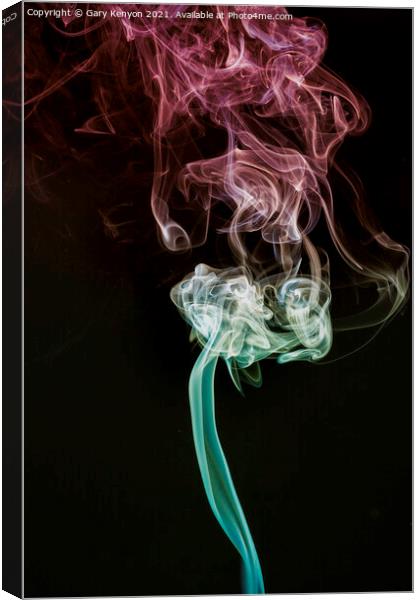 Smoke Photography  Canvas Print by Gary A Kenyon