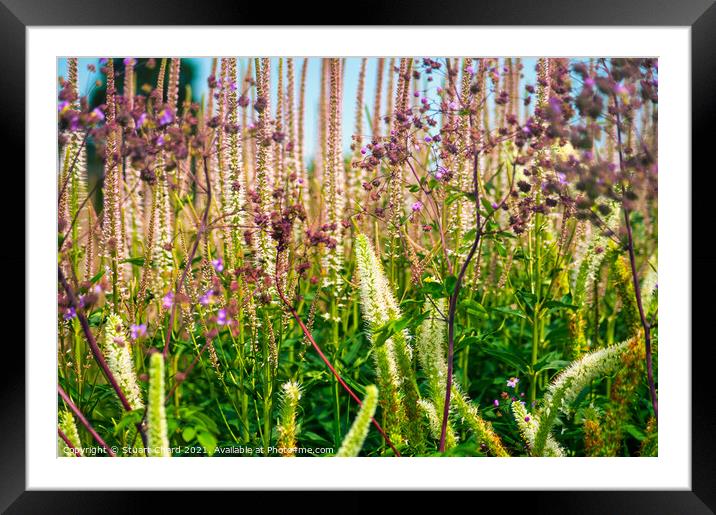 English country garden Framed Mounted Print by Travel and Pixels 