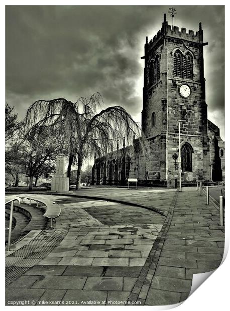 St Michael and all Angels Print by mike kearns