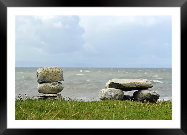 Stones At Nash Framed Mounted Print by Donna Collett