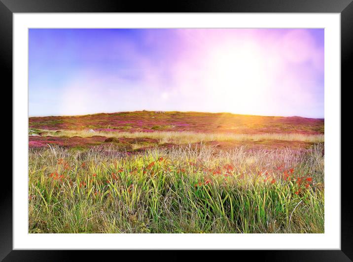 SUNRISE LANDS END Framed Mounted Print by LG Wall Art