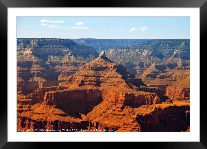 A Grand Canyon in Arizona  Framed Mounted Print by PhotOvation-Akshay Thaker
