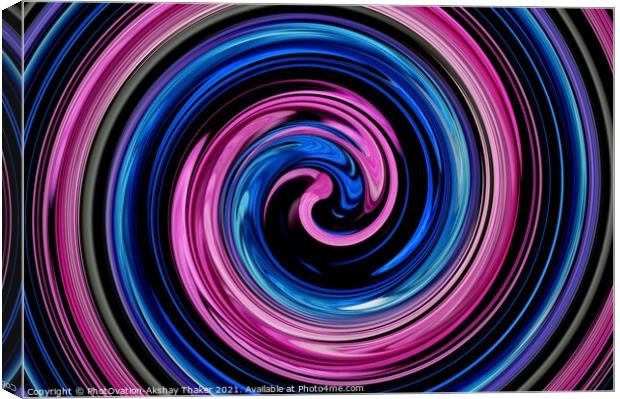 Fantasy digital art. Blue and Pink coupled Canvas Print by PhotOvation-Akshay Thaker