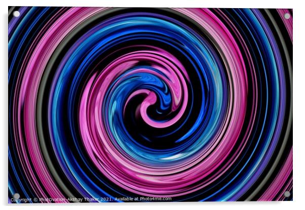 Fantasy digital art. Blue and Pink coupled Acrylic by PhotOvation-Akshay Thaker