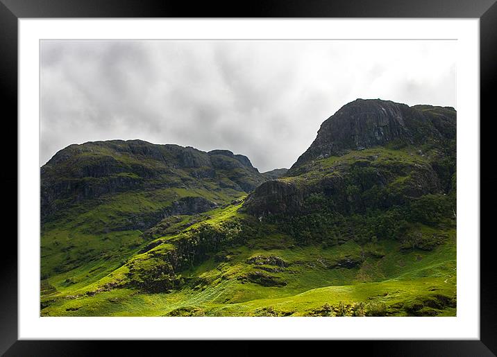 The Hidden Valley, Glencoe, Scotland Framed Mounted Print by Jacqi Elmslie