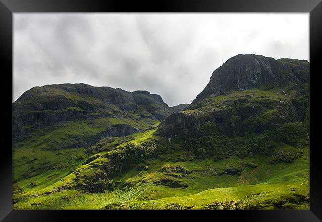 The Hidden Valley, Glencoe, Scotland Framed Print by Jacqi Elmslie