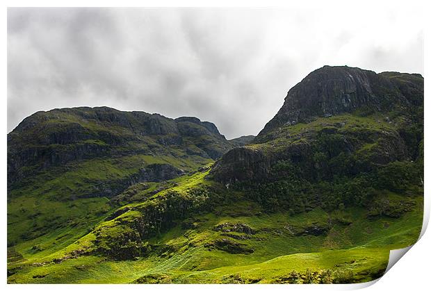 The Hidden Valley, Glencoe, Scotland Print by Jacqi Elmslie