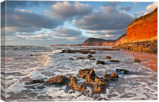 Chit Rocks at Dawn Canvas Print by Bruce Little