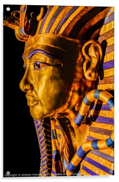Funerary Mask of Tutankhamun Acrylic by Graham Prentice