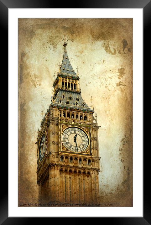 Big Ben Framed Mounted Print by Alexandra Lavizzari