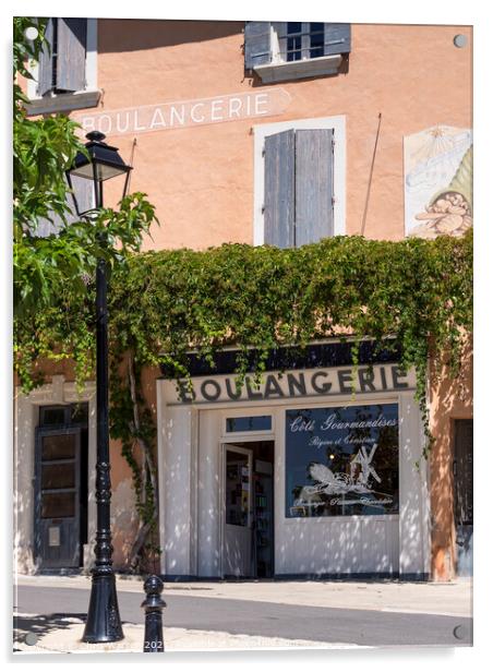 Boulangerie in Saint Saturnin France Acrylic by Chris Warren