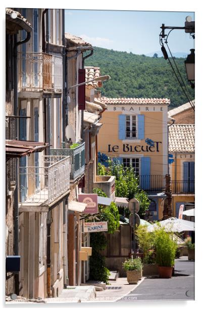 The village of Banon Forcalquier Alpes-de-Haute-Pr Acrylic by Chris Warren