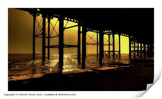 Blackpool pier abstract 305  Print by PHILIP CHALK