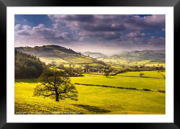 The Berwyn Range Framed Mounted Print by Bill Allsopp