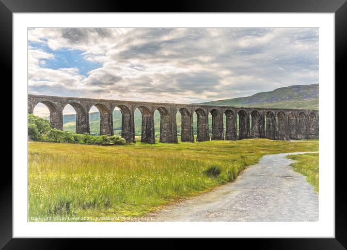 Ribblehead Viaduct Framed Mounted Print by Ian Lewis