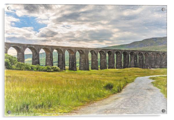 Ribblehead Viaduct Acrylic by Ian Lewis