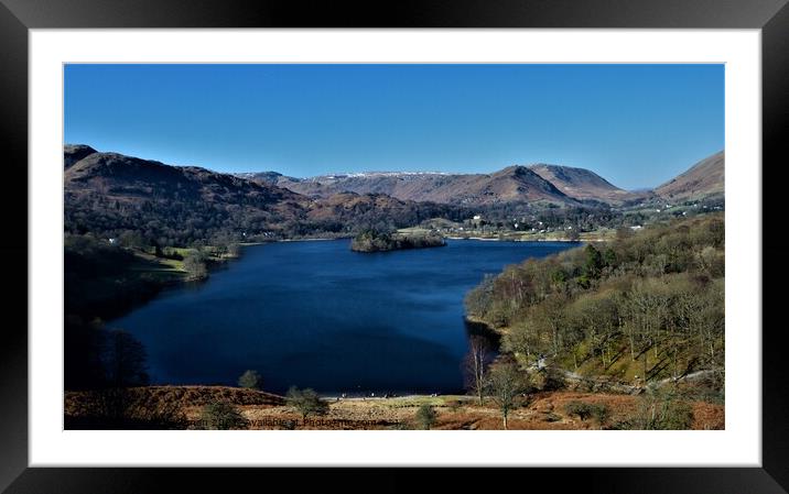 View over Grasmere, the Lake District, from Loughr Framed Mounted Print by Peter Wiseman
