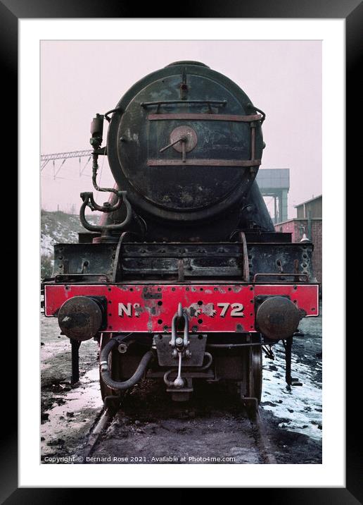 Flying Scotsman from 1973 just returned from USA Framed Mounted Print by Bernard Rose Photography