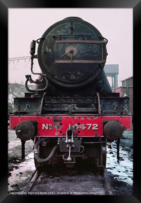 Flying Scotsman from 1973 just returned from USA Framed Print by Bernard Rose Photography
