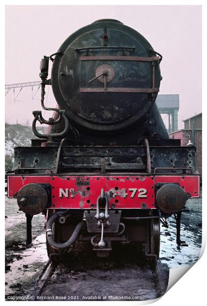 Flying Scotsman from 1973 just returned from USA Print by Bernard Rose Photography