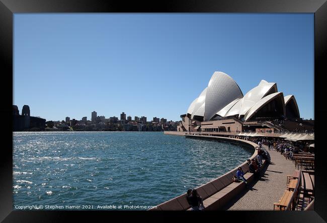 Sydney Opera House Framed Print by Stephen Hamer