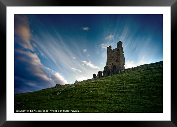 Dunstanburgh castle Framed Mounted Print by Bill Allsopp