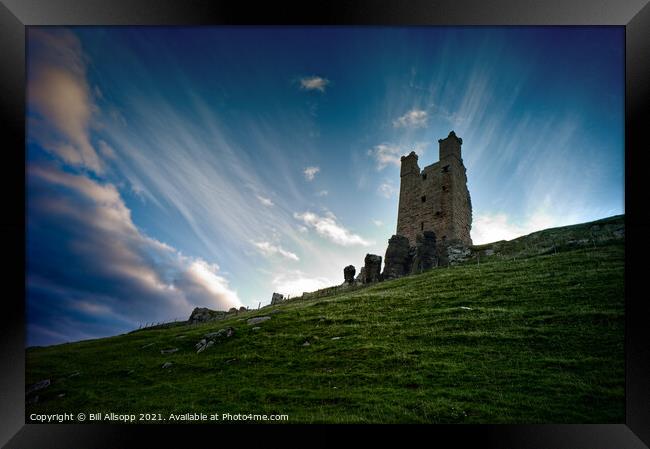 Dunstanburgh castle Framed Print by Bill Allsopp