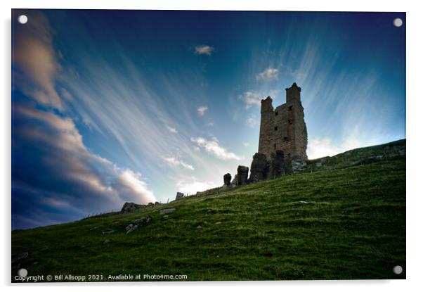 Dunstanburgh castle Acrylic by Bill Allsopp